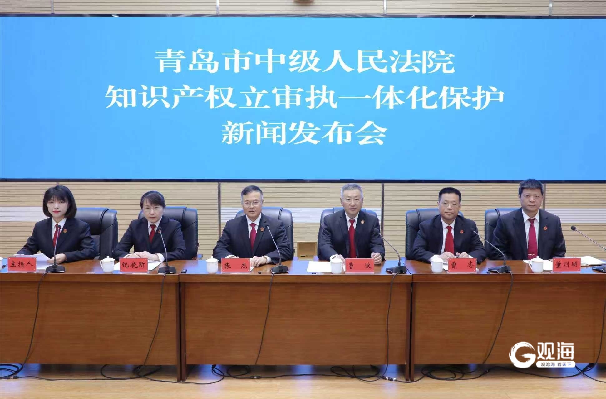 青岛中院举行新闻发布会通报2025年知识产权司法保护工作情况并发布典型案例(图1)