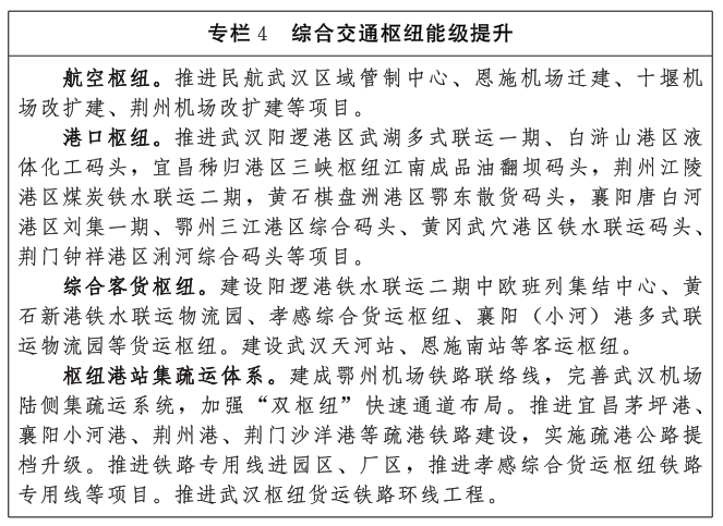 《湖北省现代综合交通运输体系发展“十五五”规划》印发(图4)