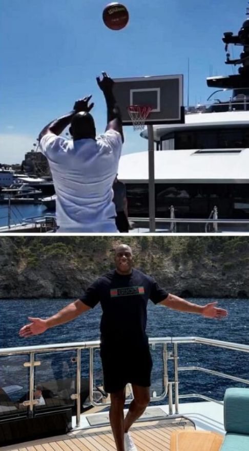 周租百万美元游艇不烧柴九游娱乐官方网站油！魔术师约翰逊的环保之旅(图4)