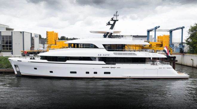 荷兰Moonen第七艘122 Martinique游艇正式下水(图1)